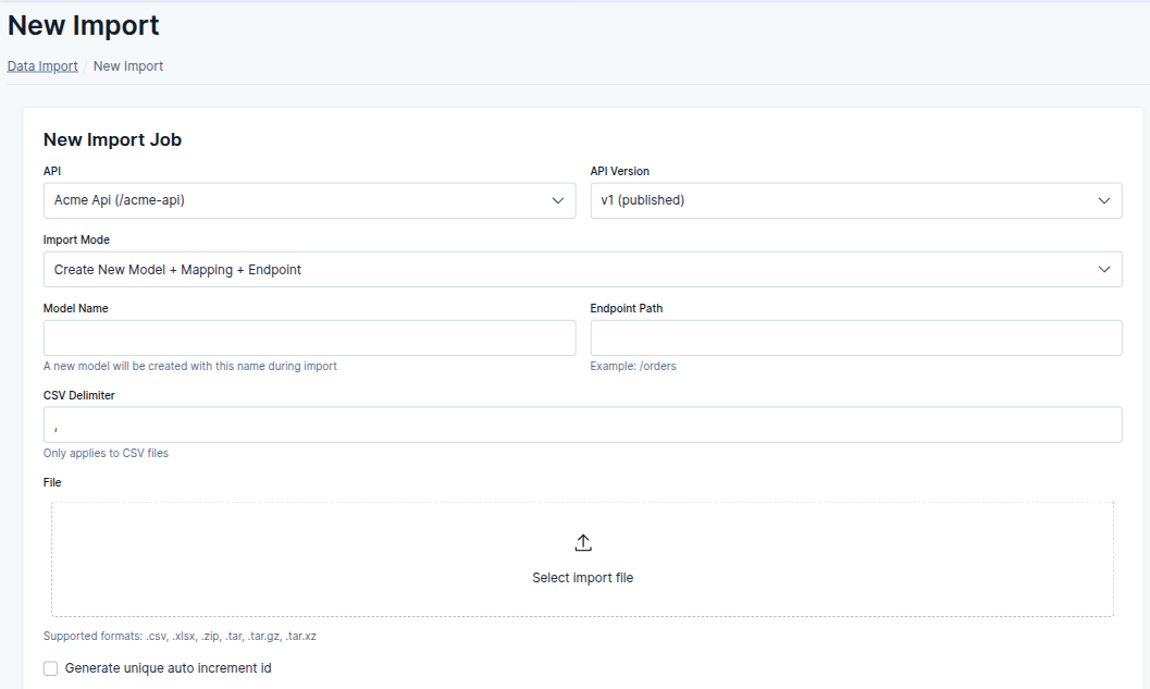 Import your data