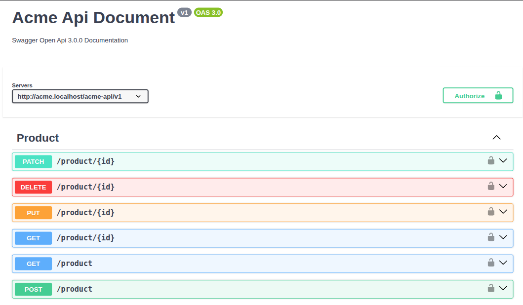 Explore auto-generated Swagger docs